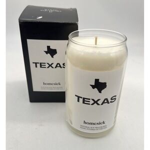 New Homesick Candle Texas Scented Natural Soy Wax Blend 13.75 Ox Great Gift